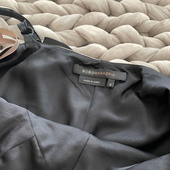 Like New - BCBGMaxAzria Silk Chevron Slip Dress - Picture 3 of 7